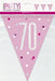 Age 70 Bunting - Pink - The Ultimate Balloon & Party Shop