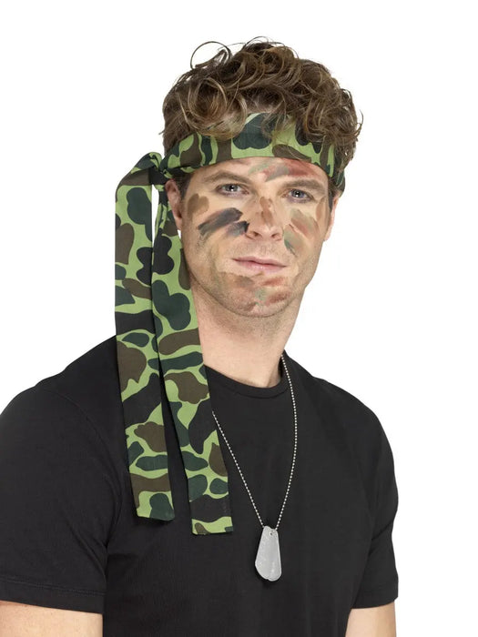 Camouflage Print Army Headband The Ultimate Balloon And Party Shop Cheltenham & Gloucester Balloons & Fancy Dress 