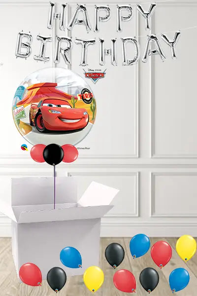 Cars Bubble in a Box delivered Nationwide The Ultimate Balloon And Party Shop Cheltenham & Gloucester Balloons & Fancy Dress 
