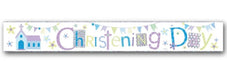 Christening Foil Banner The Ultimate Balloon And Party Shop Cheltenham & Gloucester Balloons & Fancy Dress 