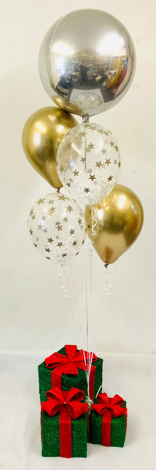 Christmas Assorted Display - Stars/Chrome/Orb The Ultimate Balloon And Party Shop Cheltenham & Gloucester Balloons & Fancy Dress 