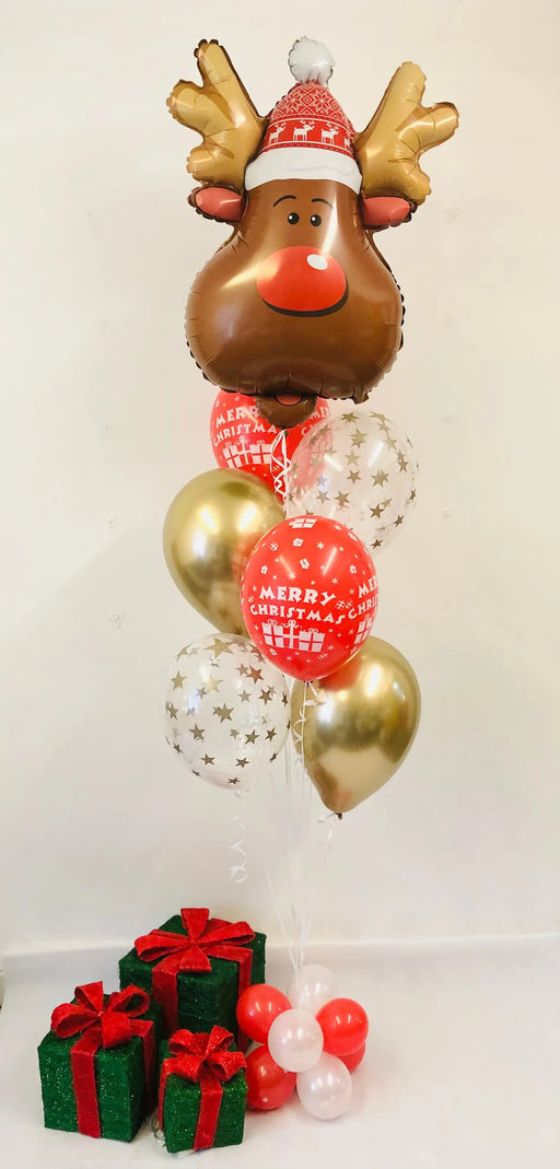 Christmas Reindeer Assorted Display - Stars/Chrome/Christmas Reindeer The Ultimate Balloon And Party Shop Cheltenham & Gloucester Balloons & Fancy Dress 