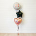 Classic 3 Foil Display -  Rose Gold & Black The Ultimate Balloon And Party Shop Cheltenham & Gloucester Balloons & Fancy Dress 