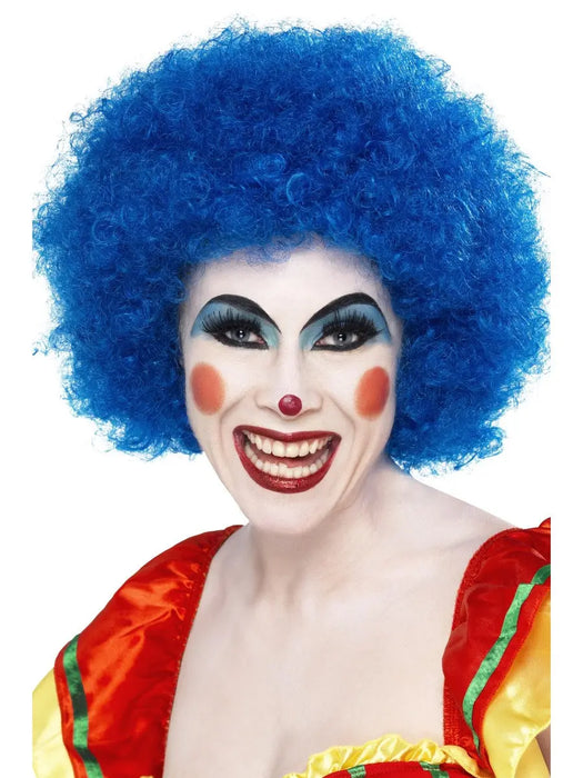 Clown Afro Blue Wig The Ultimate Balloon And Party Shop Cheltenham & Gloucester Balloons & Fancy Dress 