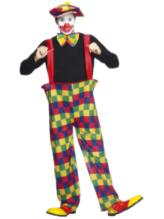 Clown Male (Hooped) Costume The Ultimate Balloon And Party Shop Cheltenham & Gloucester Balloons & Fancy Dress 