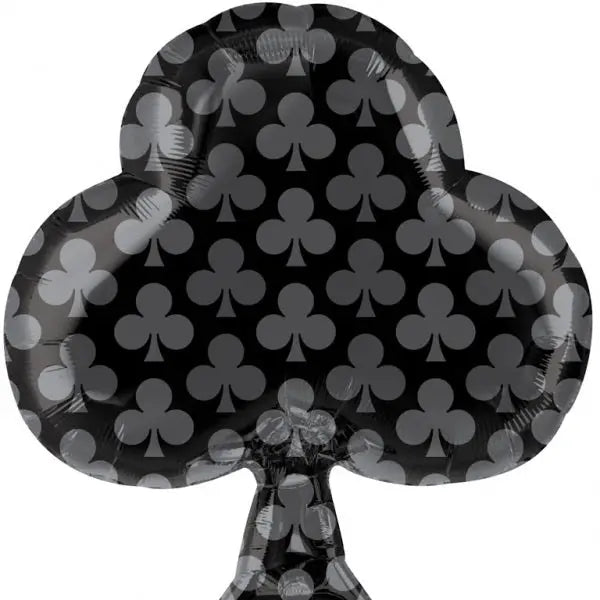 Club Shaped Foil Balloon - Black The Ultimate Balloon And Party Shop Cheltenham & Gloucester Balloons & Fancy Dress 