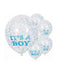 Confetti Balloons  Its a Boy with Blue Confetti The Ultimate Balloon And Party Shop Cheltenham & Gloucester Balloons & Fancy Dress 