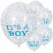 Confetti Balloons  Its a Boy with Blue Confetti The Ultimate Balloon And Party Shop Cheltenham & Gloucester Balloons & Fancy Dress 
