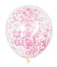 Confetti Balloons  Its a Girl with Pink Confetti The Ultimate Balloon And Party Shop Cheltenham & Gloucester Balloons & Fancy Dress 