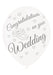 Congrats On Wedding Printed Balloons 6 Pack The Ultimate Balloon And Party Shop Cheltenham & Gloucester Balloons & Fancy Dress 