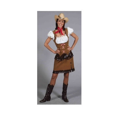 Cowgirl Hire Costume - Brown - The Ultimate Balloon & Party Shop