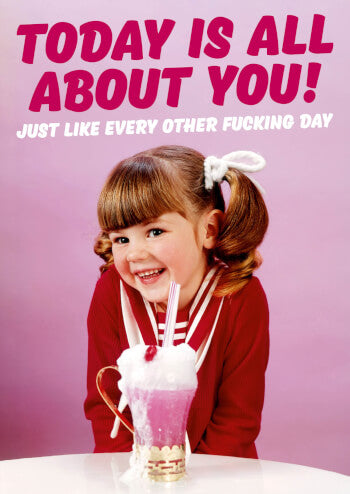 Today Is All About You Card - The Ultimate Balloon & Party Shop