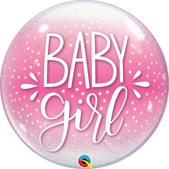 Deco Bubble Balloon -  Baby Girl The Ultimate Balloon And Party Shop Cheltenham & Gloucester Balloons & Fancy Dress 