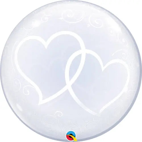 Deco Bubble Clear Balloon -  Entwined Hearts The Ultimate Balloon And Party Shop Cheltenham & Gloucester Balloons & Fancy Dress 