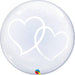 Deco Bubble Clear Balloon -  Entwined Hearts The Ultimate Balloon And Party Shop Cheltenham & Gloucester Balloons & Fancy Dress 