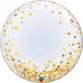 Deco Bubble Clear Balloon -  Gold Confetti The Ultimate Balloon And Party Shop Cheltenham & Gloucester Balloons & Fancy Dress 