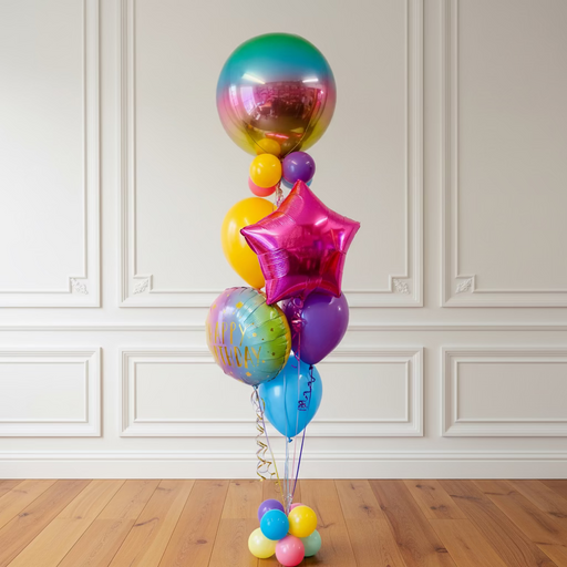Deluxe Birthday Orbz Assorted Display - Pastel The Ultimate Balloon And Party Shop Cheltenham & Gloucester Balloons & Fancy Dress 