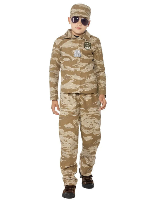 Desert Army Boy Children's Costume The Ultimate Balloon And Party Shop Cheltenham & Gloucester Balloons & Fancy Dress 