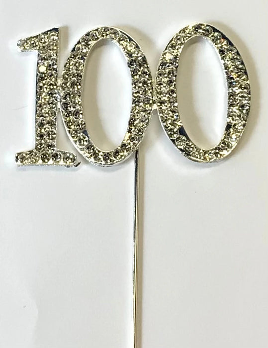 Diamanté Cake Topper- 100 The Ultimate Balloon And Party Shop Cheltenham & Gloucester Balloons & Fancy Dress 