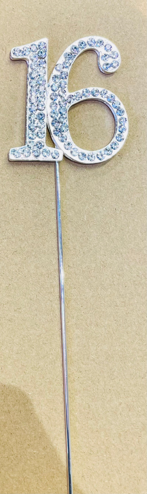 Diamanté Cake Topper - 16 The Ultimate Balloon And Party Shop Cheltenham & Gloucester Balloons & Fancy Dress 