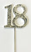 Diamanté Cake Topper- 18 The Ultimate Balloon And Party Shop Cheltenham & Gloucester Balloons & Fancy Dress 