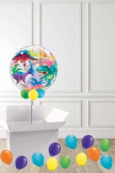 Dinosaur Bubble in a Box delivered Nationwide The Ultimate Balloon And Party Shop Cheltenham & Gloucester Balloons & Fancy Dress 