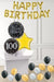 Dotty Black & Gold 100th Birthday foils in a Box delivered Nationwide The Ultimate Balloon And Party Shop Cheltenham & Gloucester Balloons & Fancy Dress 