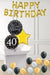 Dotty Black & Gold 40th Birthday foils in a Box delivered Nationwide The Ultimate Balloon And Party Shop Cheltenham & Gloucester Balloons & Fancy Dress 