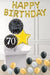 Dotty Black & Gold 70th Birthday foils in a Box delivered Nationwide The Ultimate Balloon And Party Shop Cheltenham & Gloucester Balloons & Fancy Dress 