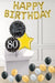 Dotty Black & Gold 80th Birthday foils in a Box delivered Nationwide The Ultimate Balloon And Party Shop Cheltenham & Gloucester Balloons & Fancy Dress 