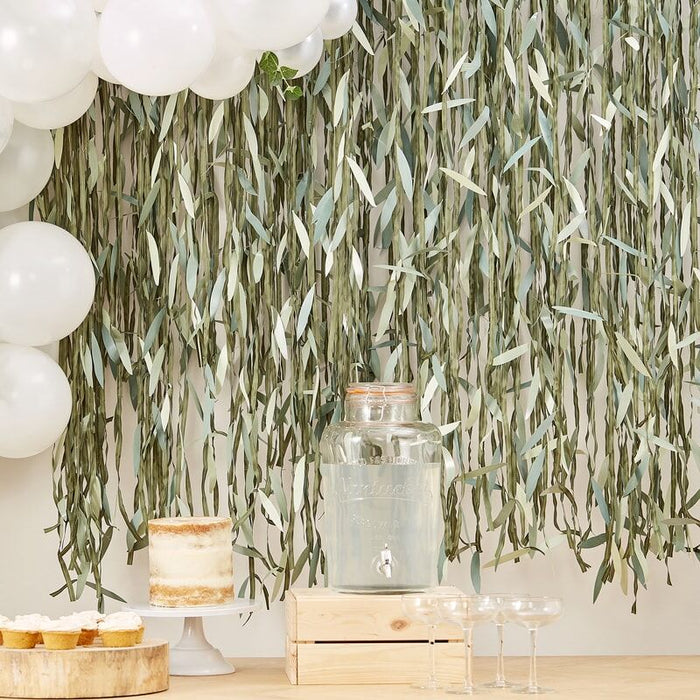 Willow Leaf Backdrop - The Ultimate Balloon & Party Shop
