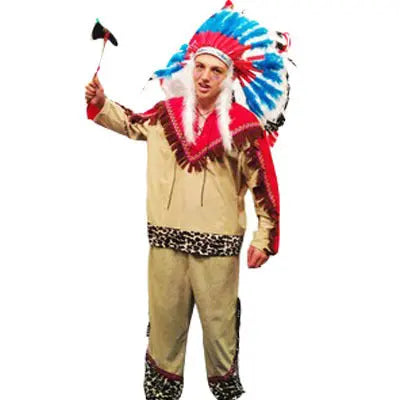 EX HIRE Indian Chief Costume The Ultimate Balloon And Party Shop Cheltenham & Gloucester Balloons & Fancy Dress 
