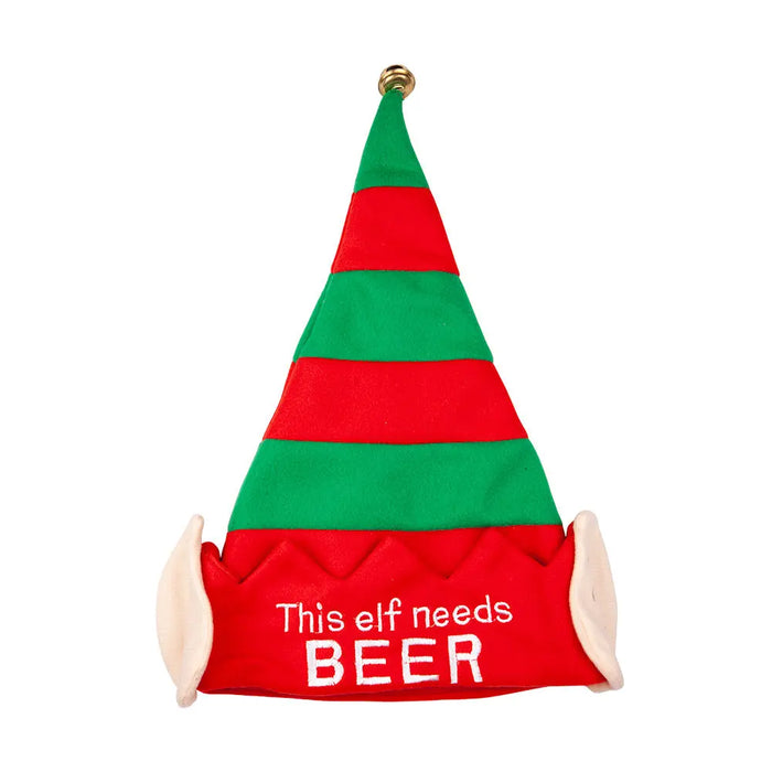 Elf Hat With Ears - Needs Beer The Ultimate Balloon And Party Shop Cheltenham & Gloucester Balloons & Fancy Dress 