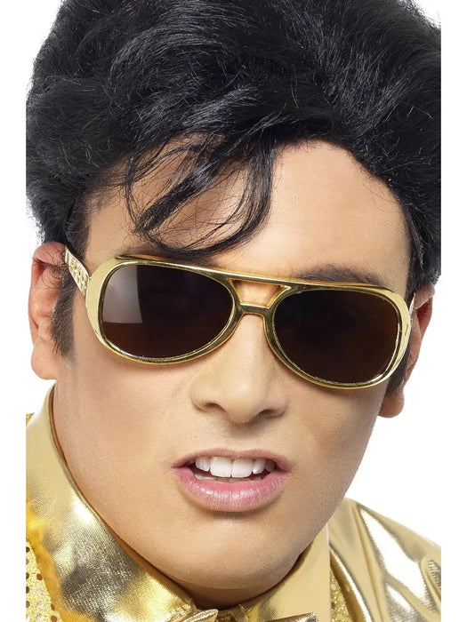 Elvis Gold Glasses The Ultimate Balloon And Party Shop Cheltenham & Gloucester Balloons & Fancy Dress 