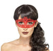 Embroidered Lace Filigree Eyemask - Red The Ultimate Balloon And Party Shop Cheltenham & Gloucester Balloons & Fancy Dress 
