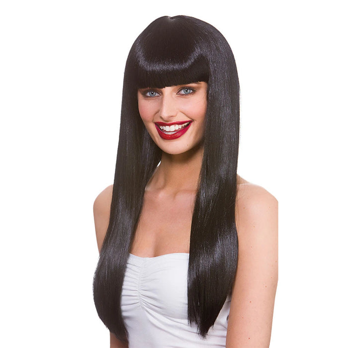 Fantasy Wig - Black The Ultimate Balloon And Party Shop Cheltenham & Gloucester Balloons & Fancy Dress 