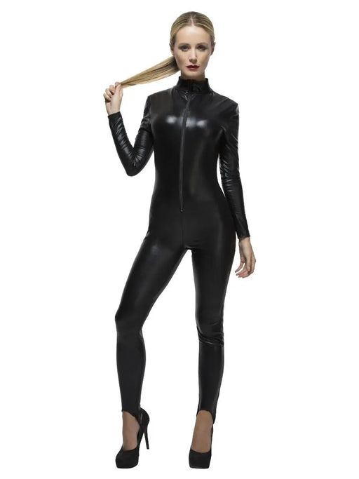 Fever Miss Whiplash Black Catsuit The Ultimate Balloon And Party Shop Cheltenham & Gloucester Balloons & Fancy Dress 