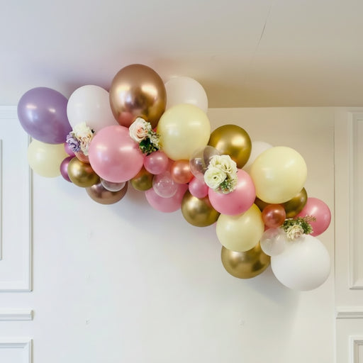 Floral Organic Balloon Garland - Pretty In Pink. The Ultimate Balloon And Party Shop Cheltenham & Gloucester Balloons & Fancy Dress 