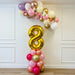 Floral Organic Balloon Garland - Pretty In Pink. The Ultimate Balloon And Party Shop Cheltenham & Gloucester Balloons & Fancy Dress 