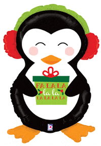 Foil Christmas Balloon - Holiday Penguin The Ultimate Balloon And Party Shop Cheltenham & Gloucester Balloons & Fancy Dress 