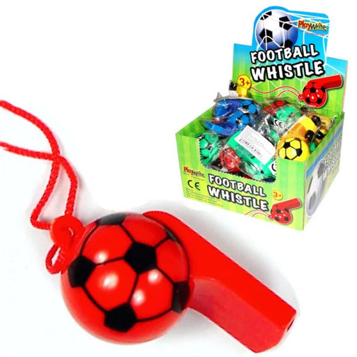 Football Shaped Whistle - Asst Colours The Ultimate Balloon And Party Shop Cheltenham & Gloucester Balloons & Fancy Dress 