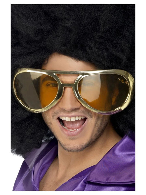 Giant Gold 70’s Glasses The Ultimate Balloon And Party Shop Cheltenham & Gloucester Balloons & Fancy Dress 