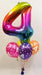 Giant number with 4 Balloon Display The Ultimate Balloon And Party Shop Cheltenham & Gloucester Balloons & Fancy Dress 