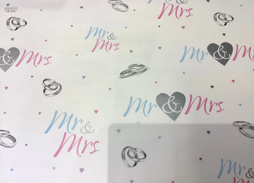 Gift Wrap Sheet - Mr & Mrs The Ultimate Balloon And Party Shop Cheltenham & Gloucester Balloons & Fancy Dress 