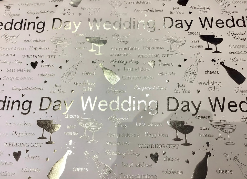Gift Wrap Sheet - Wedding Day The Ultimate Balloon And Party Shop Cheltenham & Gloucester Balloons & Fancy Dress 
