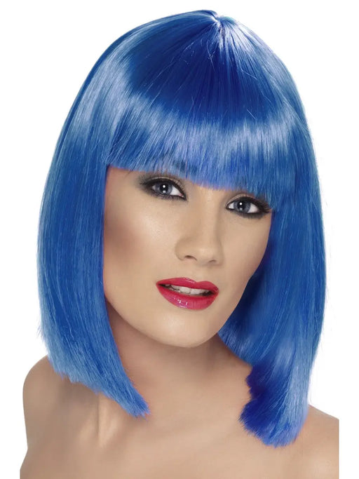 Glam Blue Female Wig The Ultimate Balloon And Party Shop Cheltenham & Gloucester Balloons & Fancy Dress 