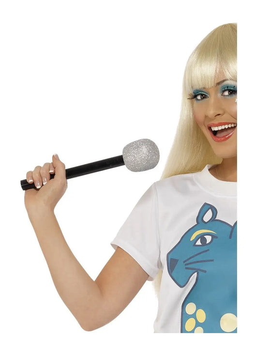 Glitter Pretend Microphone The Ultimate Balloon And Party Shop Cheltenham & Gloucester Balloons & Fancy Dress 