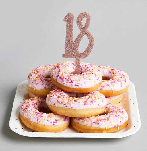 Glitz Acrylic Cake Topper - 18 - Asst The Ultimate Balloon And Party Shop Cheltenham & Gloucester Balloons & Fancy Dress 