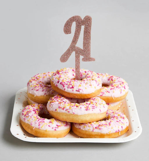 Glitz Acrylic Cake Topper - 21 - Asst The Ultimate Balloon And Party Shop Cheltenham & Gloucester Balloons & Fancy Dress 