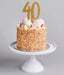 Glitz Age Acrylic Cake Topper - 40 - Asst The Ultimate Balloon And Party Shop Cheltenham & Gloucester Balloons & Fancy Dress 